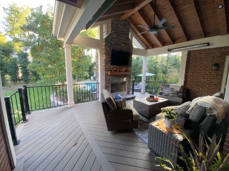 Backyard Porch Design By Archadeck Of Central Georgia